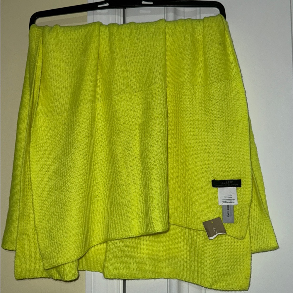 NWT-ONE SIZE-J.Crew Ribbed cashmere scarf - Picture 2 of 5